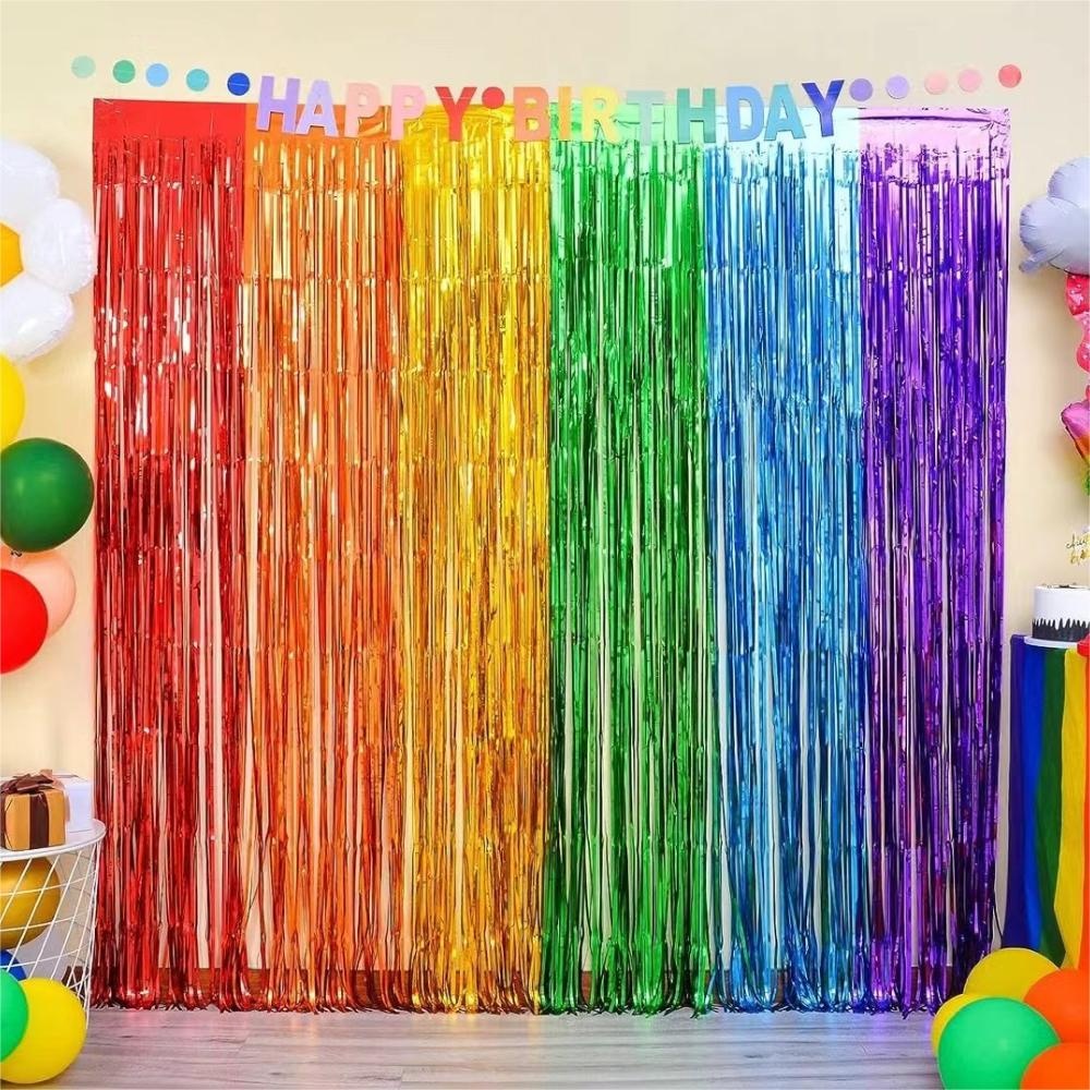 Tinsel Garland Decoration - Rideau de franges en guirlandes pour