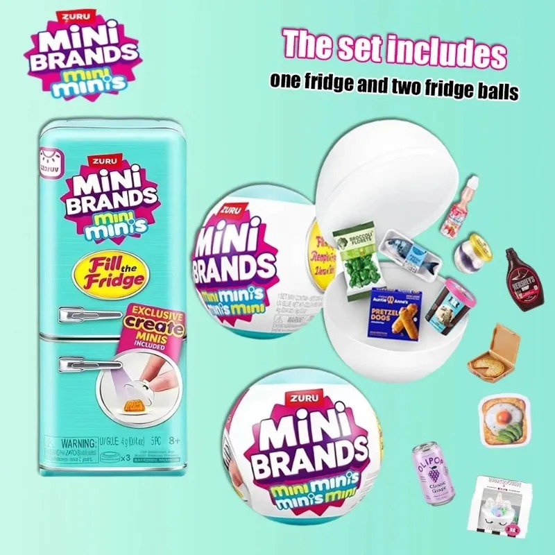 Ornament Ball Set - Ensemble de mini-réfrigérateurs ZURU, série Mini