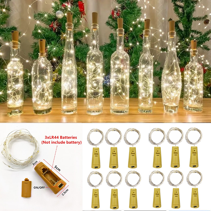 Led Fairy String Lights - 6 pièces 20led bouteille de vin