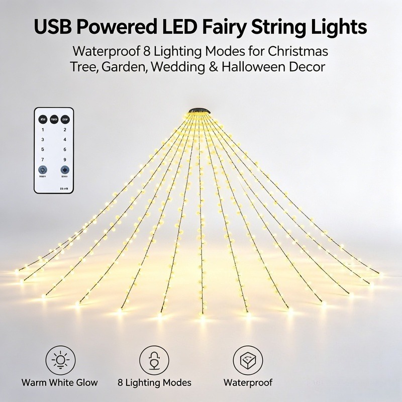 Led Fairy String Lights - Guirlandes lumineuses LED USB, lumières de