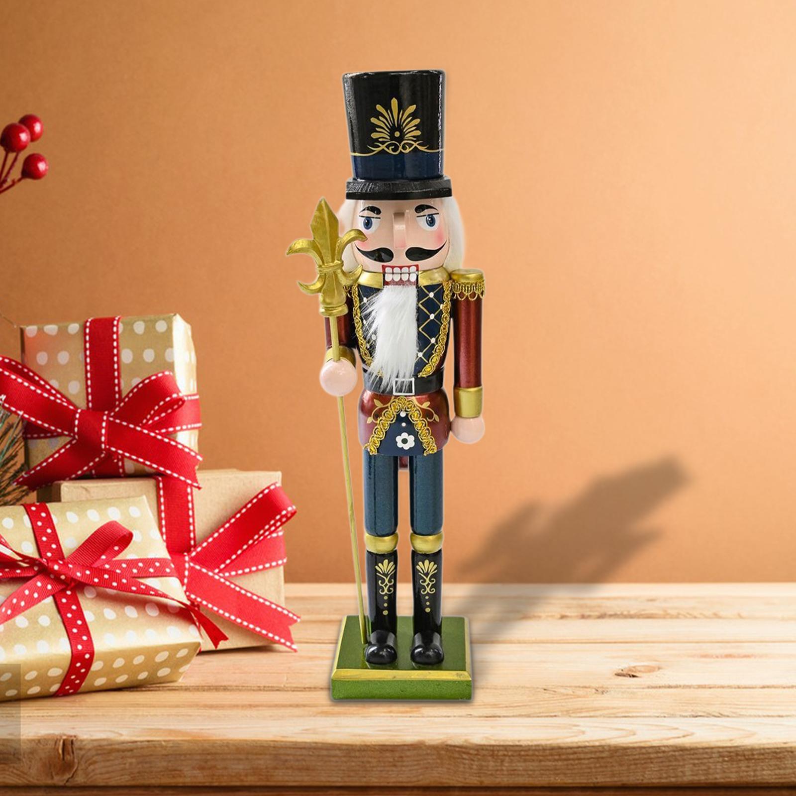 Nutcracker Figurine - Figurine Casse-Noisette en Bois, Décoration de