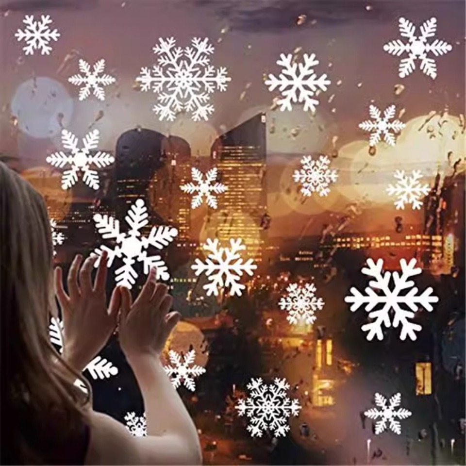 Snowflake Window Decal - 1 ensemble d'autocollants de fenêtre flocon