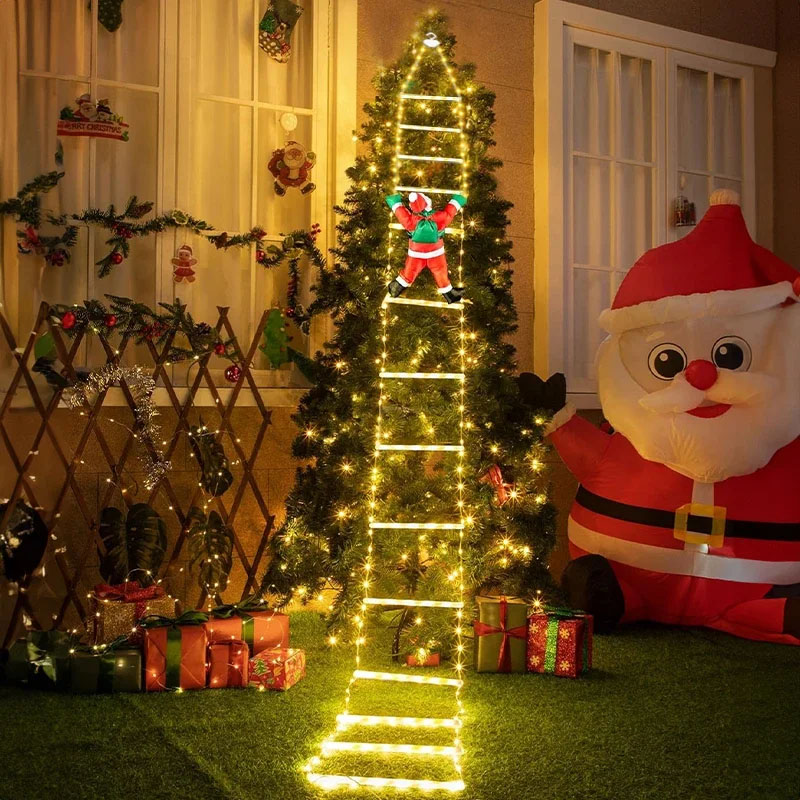 Christmas Lights Outdoor - Guirlande lumineuse LED de Noël, décorative,