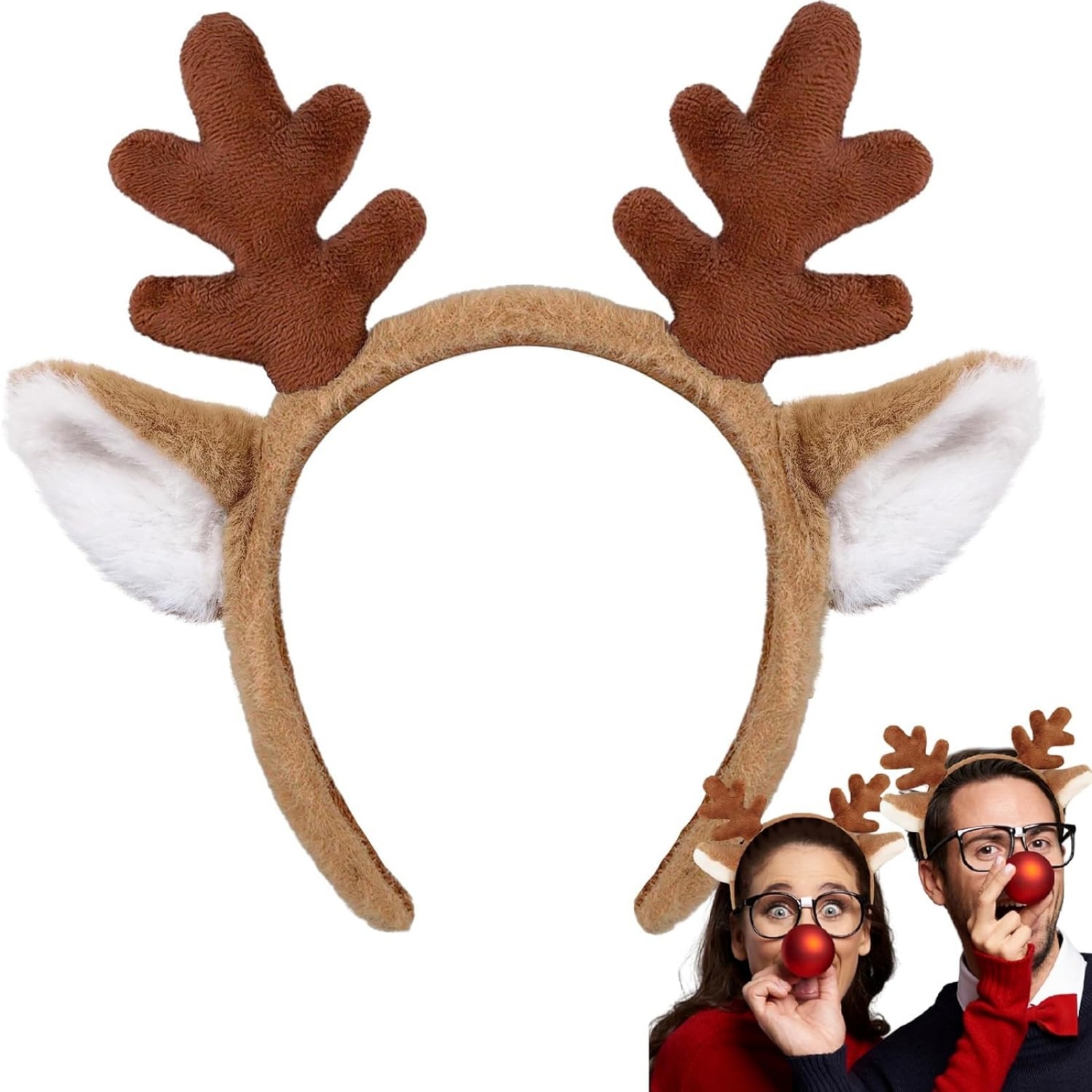 Reindeer Antlers Headband - Bandeau en bois de renne de