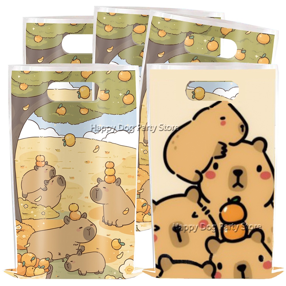 Gift Box Wrap Set - Capybara de dessin animé, fournitures de