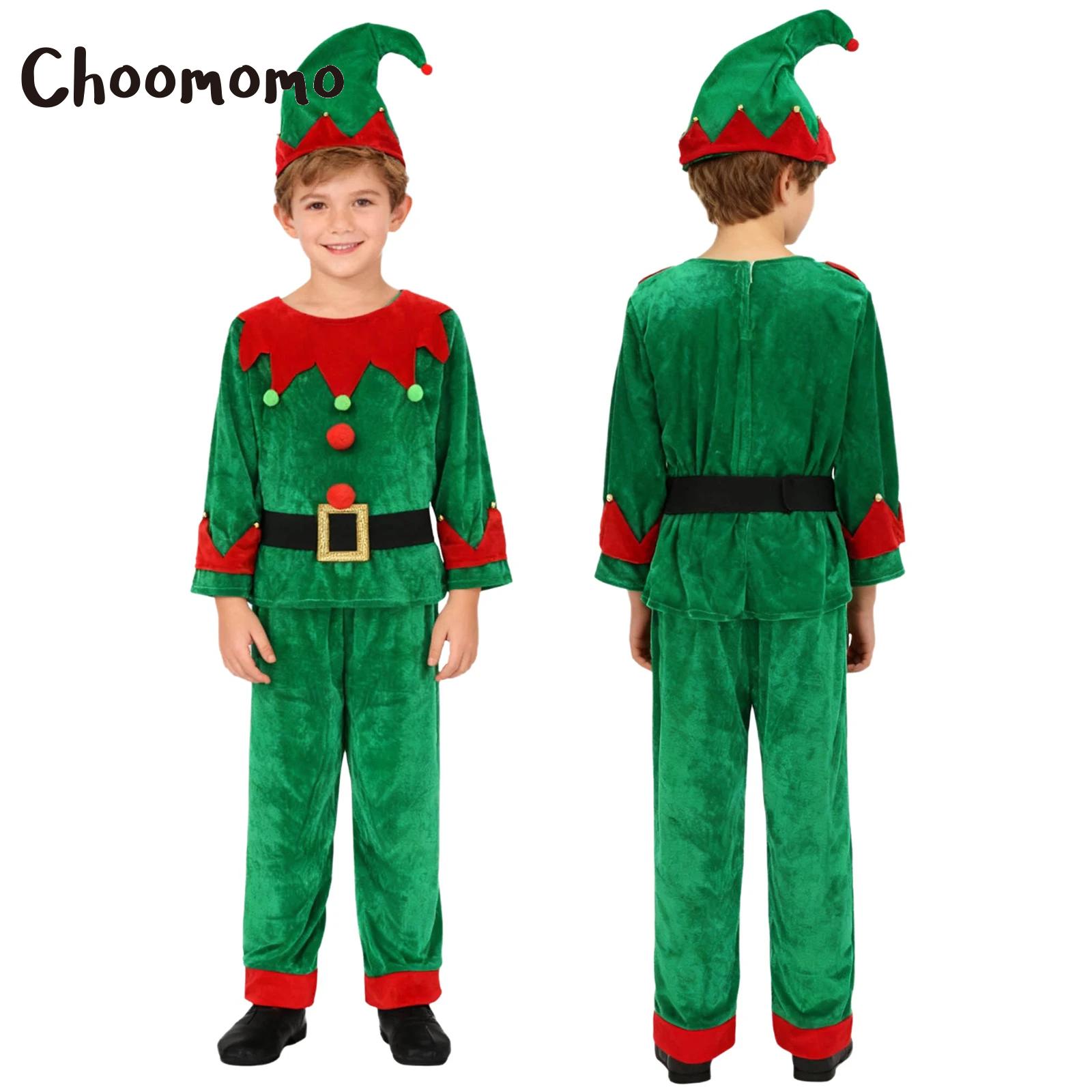 Elf Costume Christmas - Costume d'elfe de noël pour garçons,