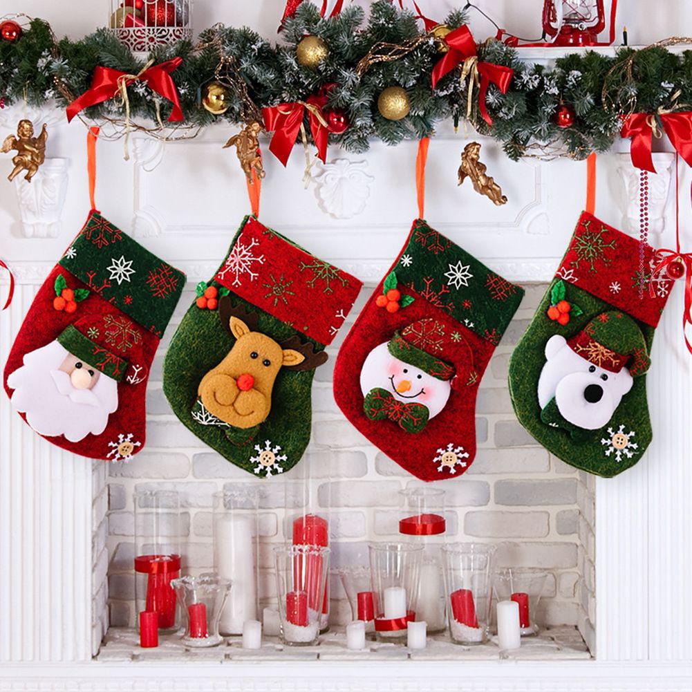 Christmas Stocking Hanging - Pièces de bas de noël, accessoire