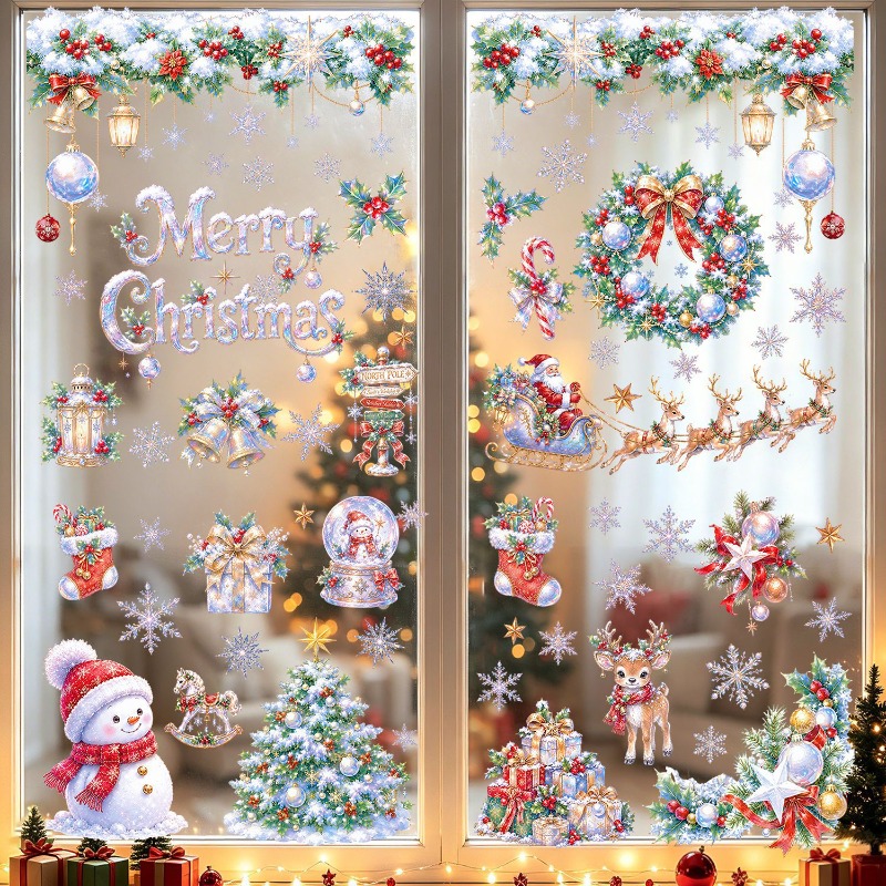 9 feuilles d'autocollants stat - Snowflake Window Decal avis et prix