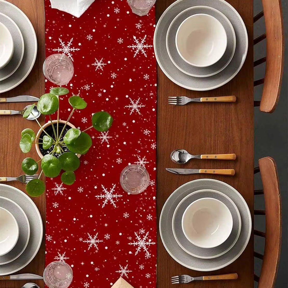 Chemin de Table rouge motif d' - Christmas Table Runner avis et prix