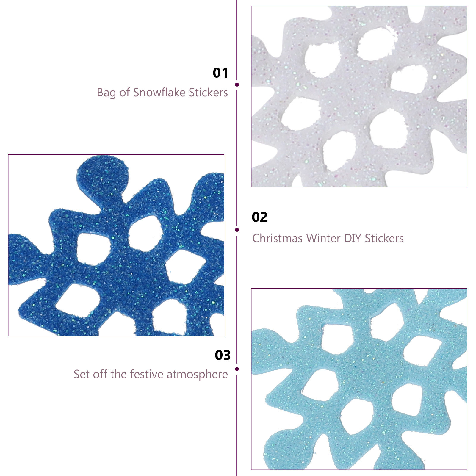 Autocollants en mousse flocon  - Snowflake Window Decal avis et prix