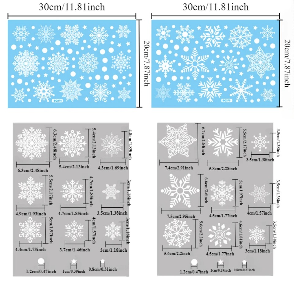 1 ensemble d'autocollants de f - Snowflake Window Decal avis et prix