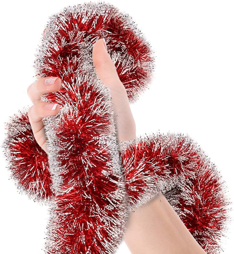 Banderoles métalliques de noël - Tinsel Garland Decoration avis et prix