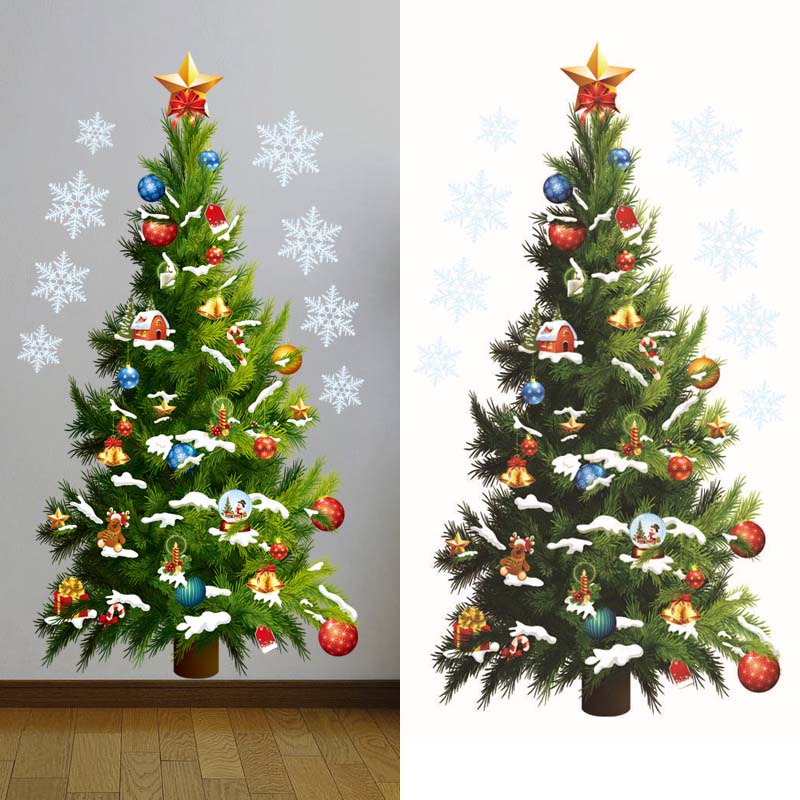 Autocollants muraux d'arbre de - Snowflake Window Decal avis et prix