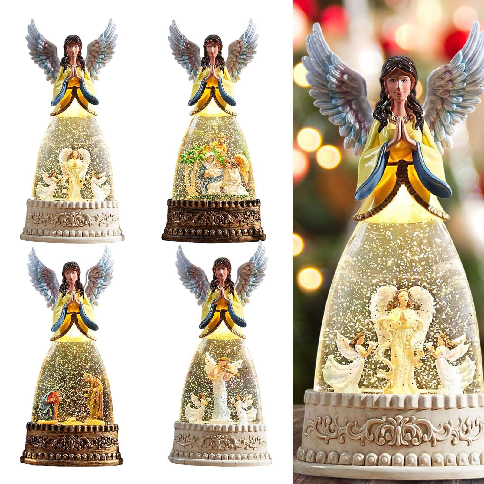 Figurine d'ange éclairée, boul - Snow Globe Musical avis et prix