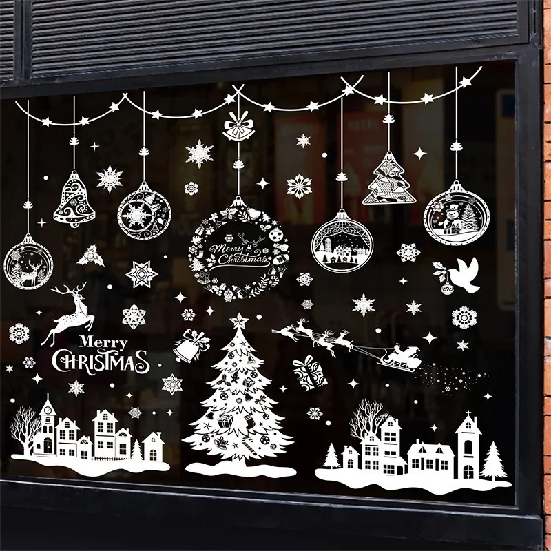 9 feuilles de 243 autocollants - Snowflake Window Decal avis et prix