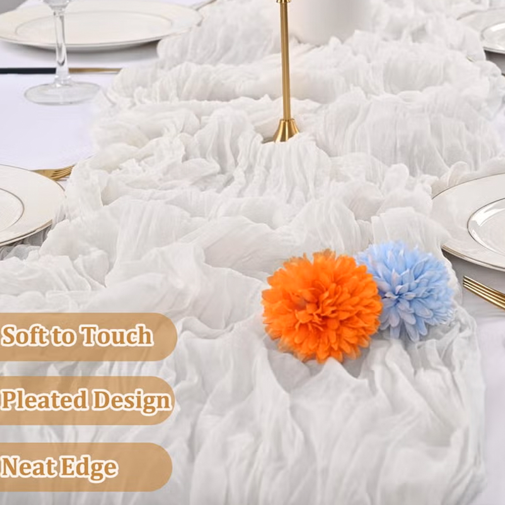 Chemin de table en gaze de cot - Christmas Table Runner avis et prix