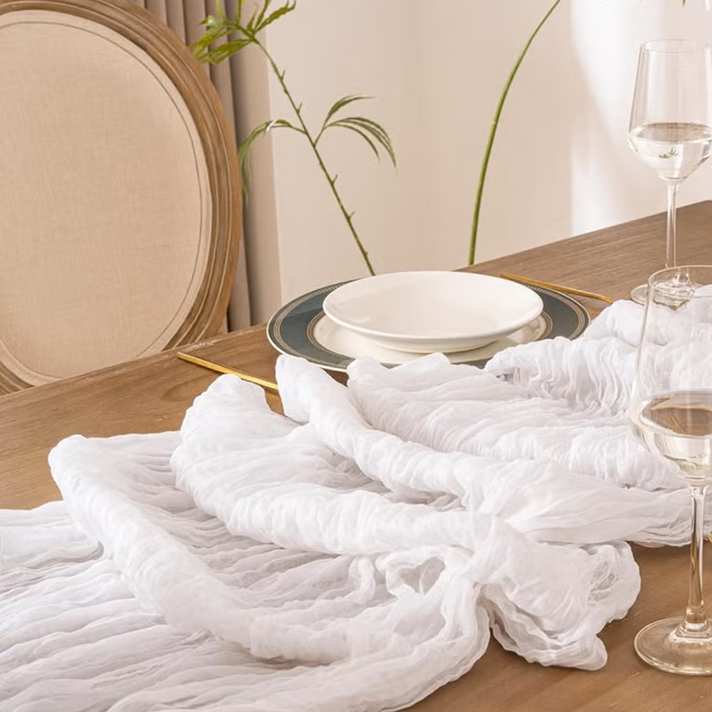 Chemin de table en gaze de cot - Christmas Table Runner avis et prix