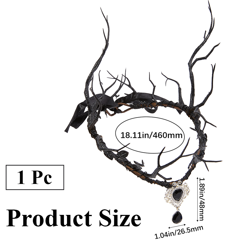 Serre-tête de fée noire, elfe  - Reindeer Antlers Headband avis et prix