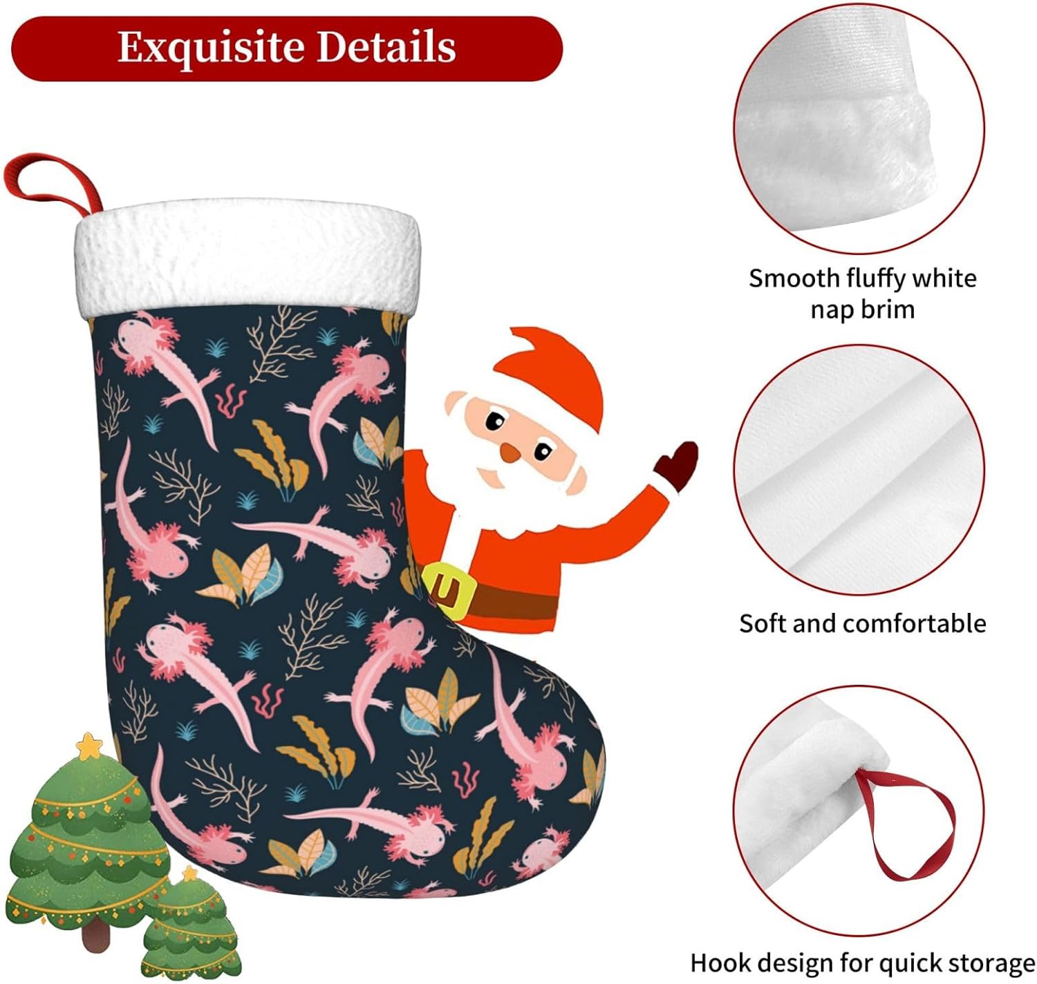 Axolotl – bas de noël suspendu - Christmas Stocking Hanging avis et prix