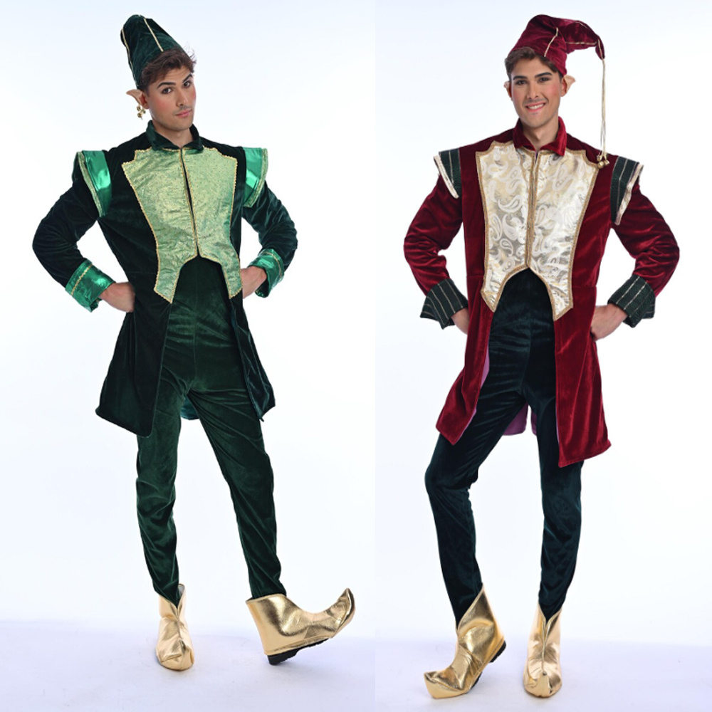 Costume de Père Noël en velour - Elf Costume Christmas avis et prix
