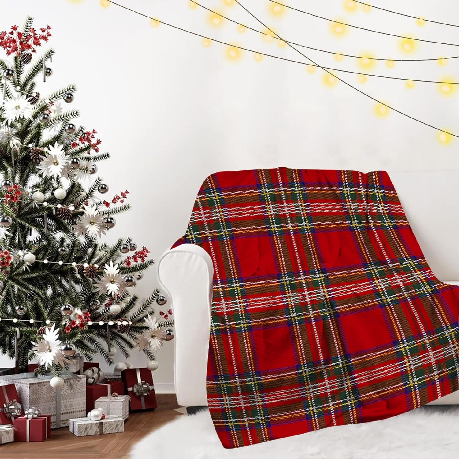 Couvertures à carreaux de noël - Christmas Throw Blanket avis et prix