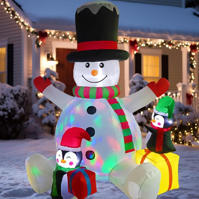 Bonhomme de neige gonflable de - Christmas Lights Outdoor avis et prix