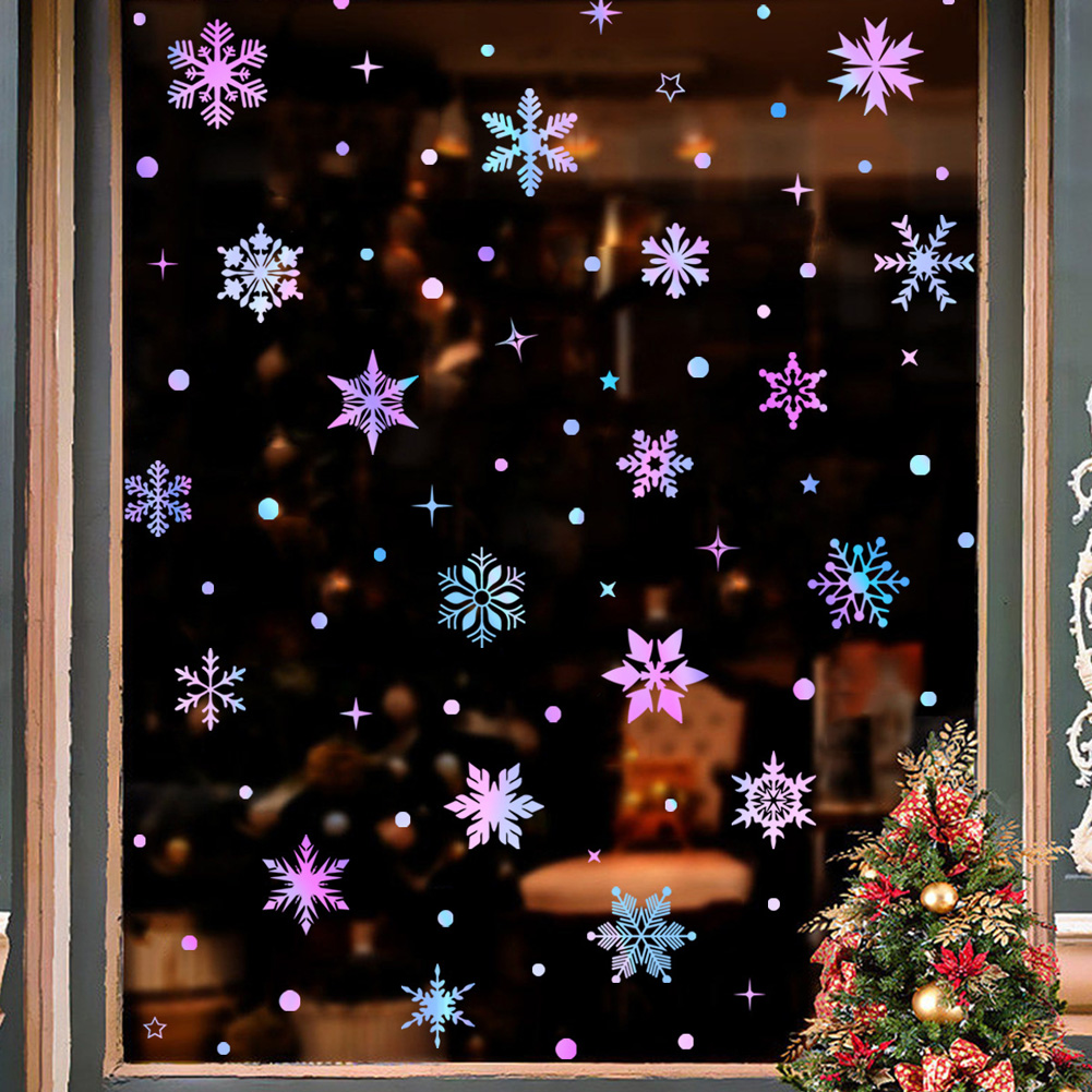 Autocollant mural flocons de n - Snowflake Window Decal avis et prix