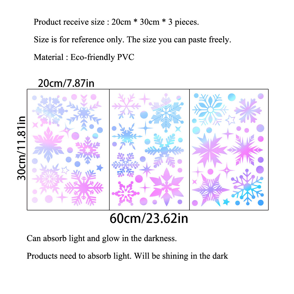 Autocollant mural flocons de n - Snowflake Window Decal avis et prix