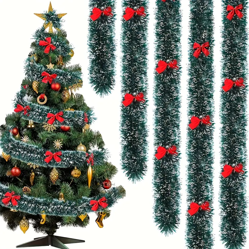 Guirlande de ruban de canne ve - Tinsel Garland Decoration avis et prix