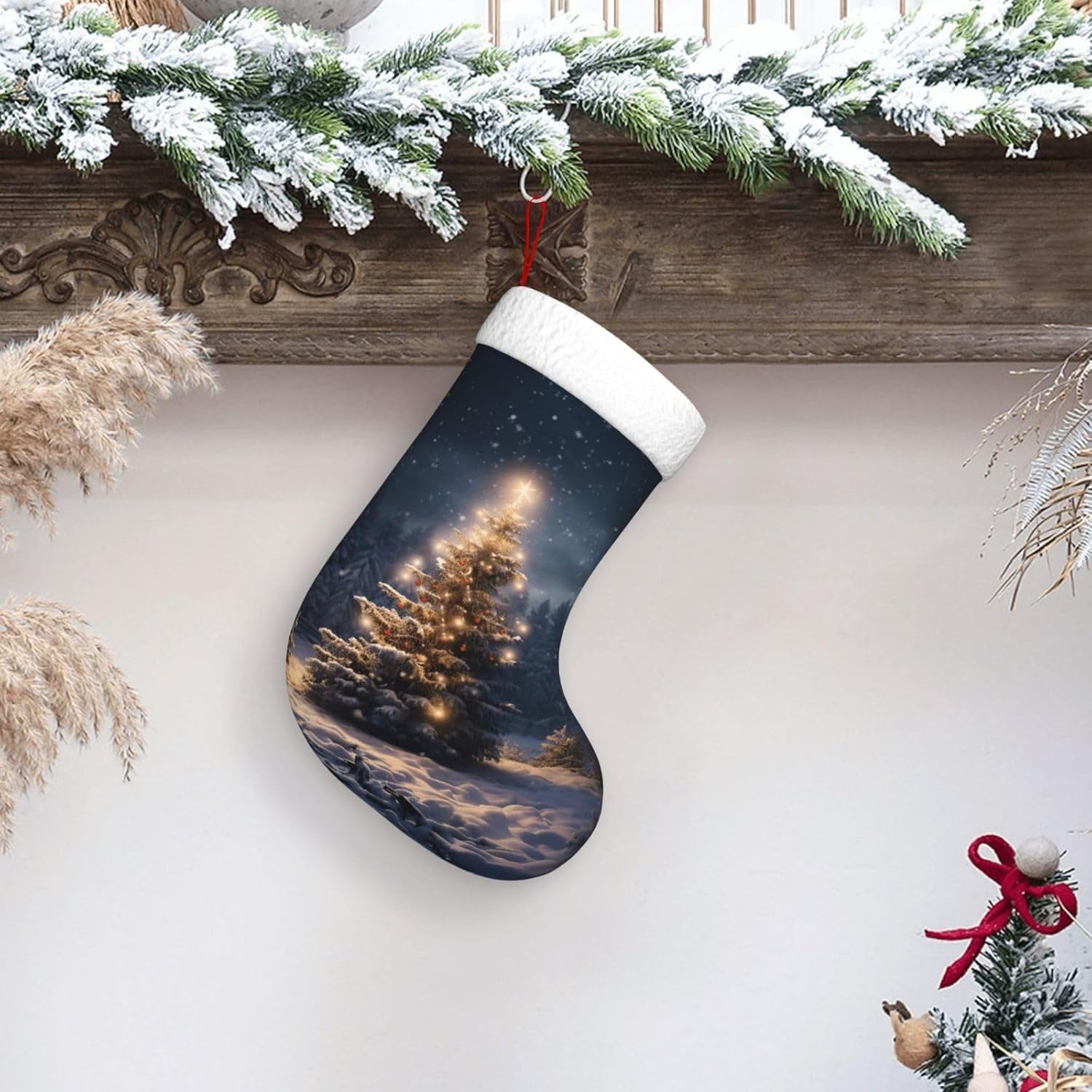 Bas cadeaux de neige pour arbr - Christmas Stocking Hanging avis et prix