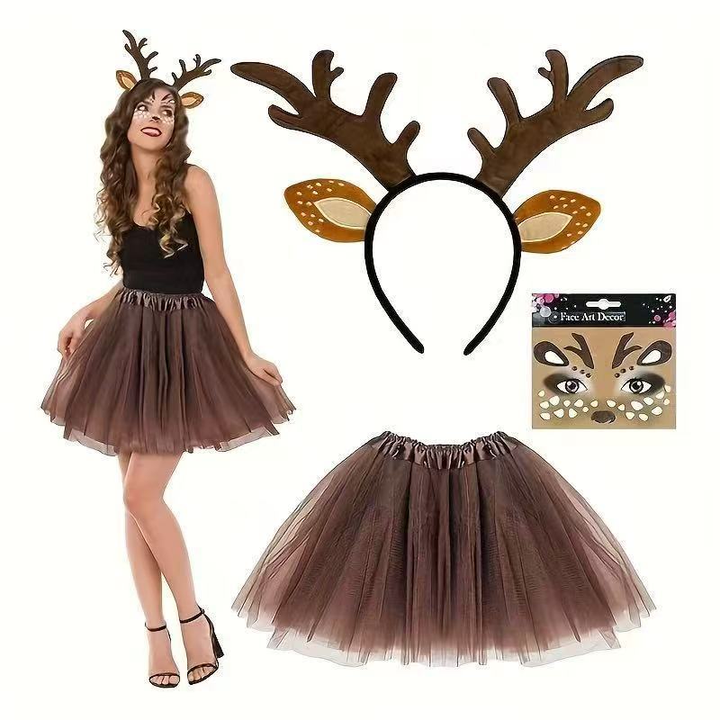 Ensemble de costume de renne : - Reindeer Antlers Headband avis et prix