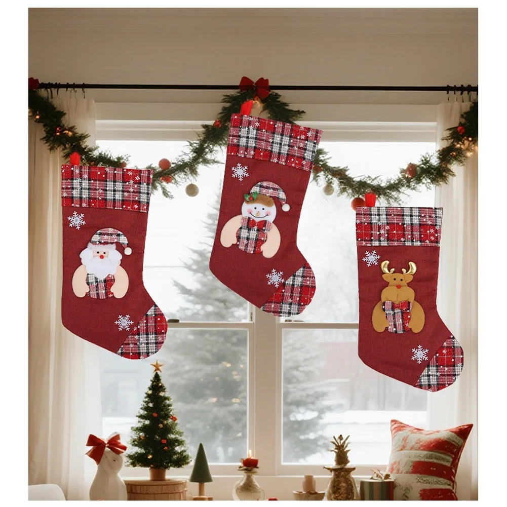 1 pièces bas de noël cadeau sa - Christmas Stocking Hanging avis et prix
