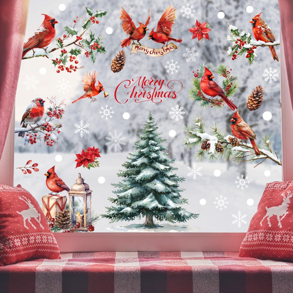 9 autocollants de Noël pour fe - Snowflake Window Decal avis et prix