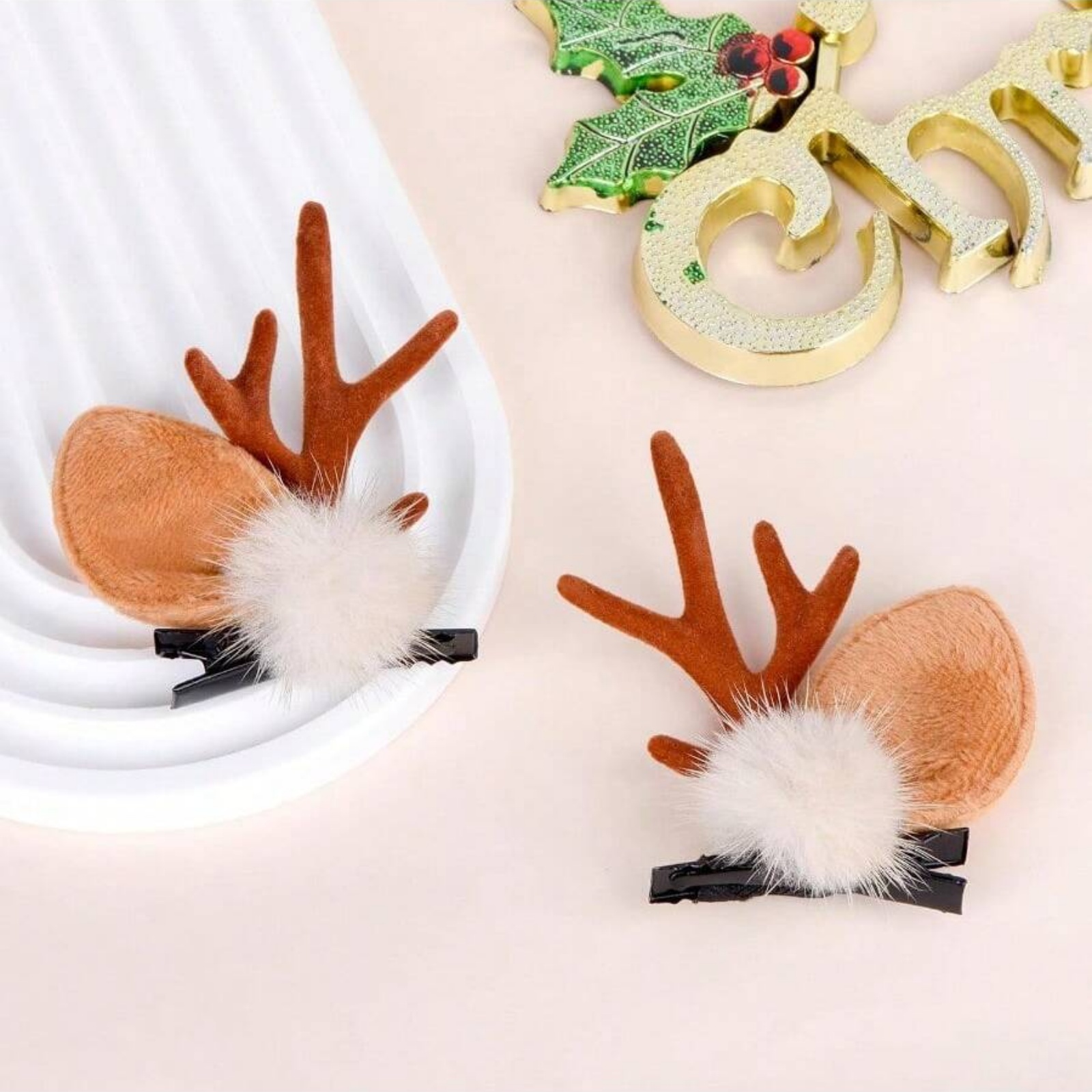 Pinces à cheveux en bois de re - Reindeer Antlers Headband avis et prix