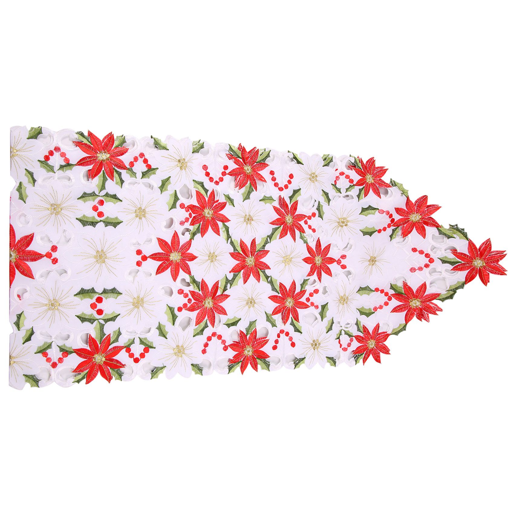 Chemin de table brodé de Noël, - Christmas Table Runner avis et prix