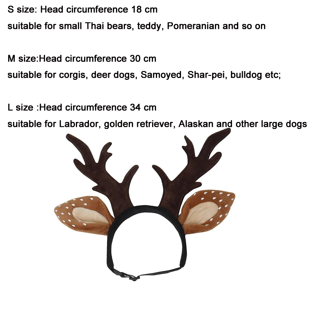Bandeaux pour chiens, Costume  - Reindeer Antlers Headband avis et prix