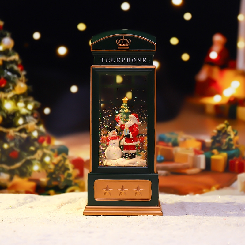 Cabine de téléphone de noël, v - Snow Globe Musical avis et prix