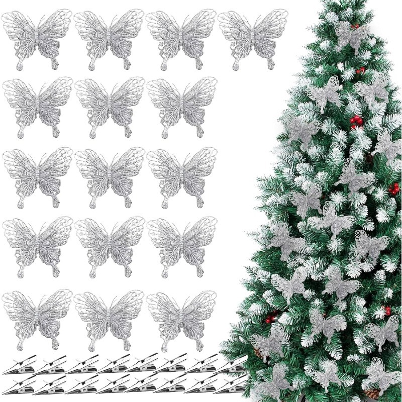 Papillons artificiels creux à  - Christmas Wreath Fake avis et prix