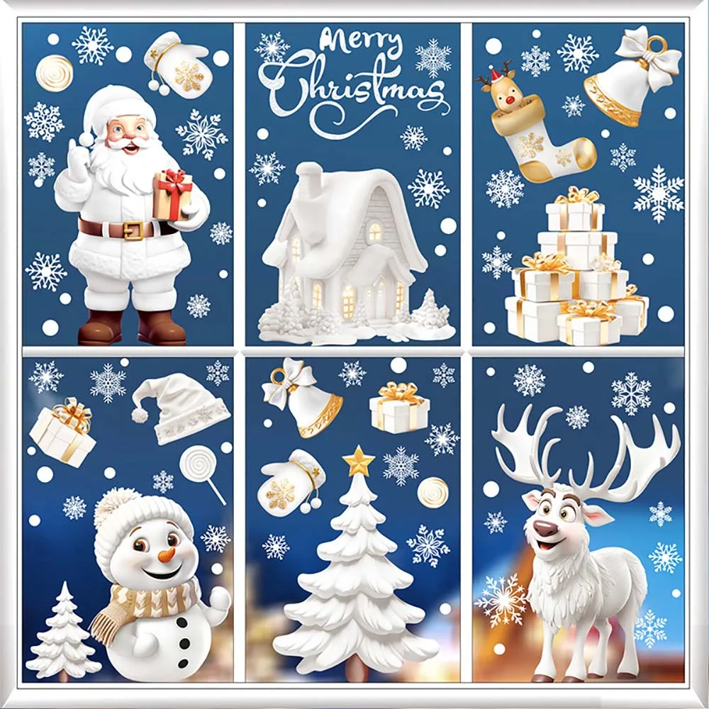 Autocollants de fenêtre de Noë - Snowflake Window Decal avis et prix