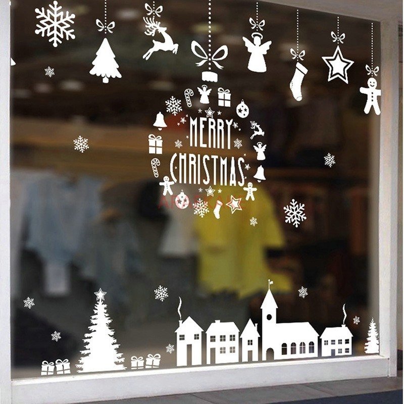 Autocollant mural blanc pour f - Snowflake Window Decal avis et prix